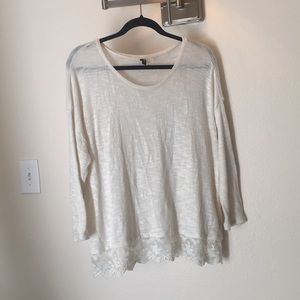 HM sweater with lace detailing